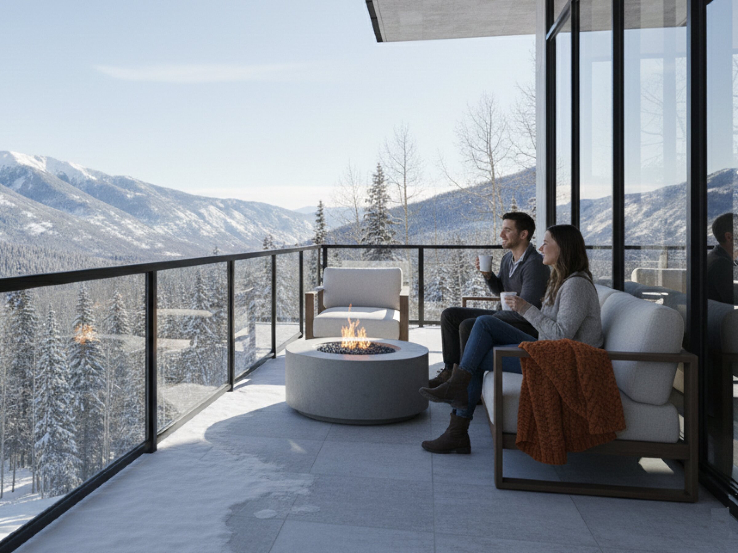 INFINITYGLASS Fairbanks cold-climate glass railing system